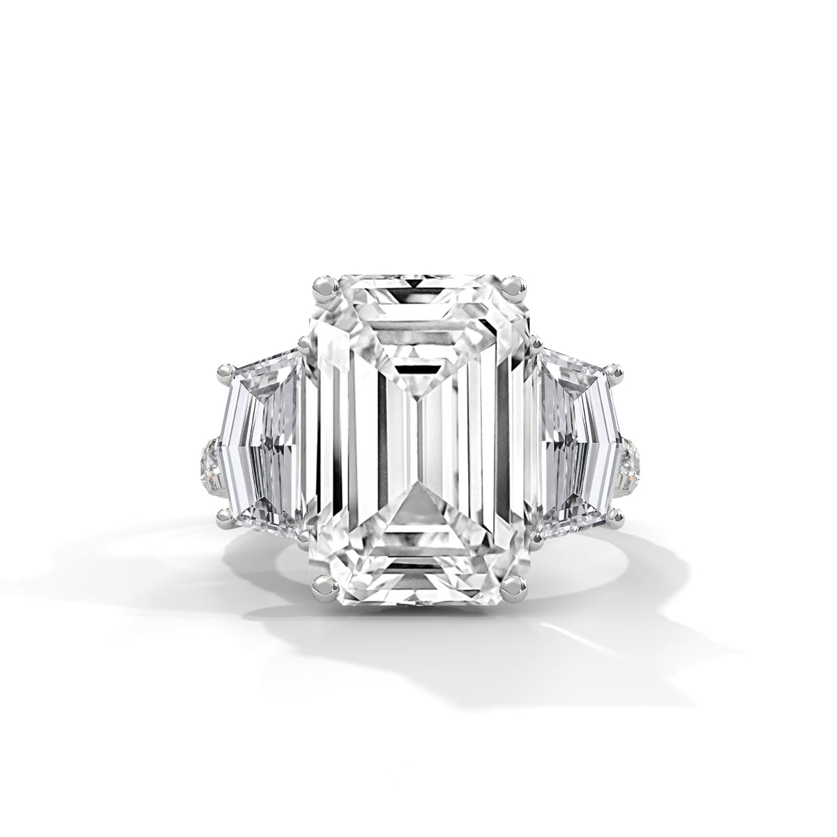 Grand Emerald Trilogy Statement Ring