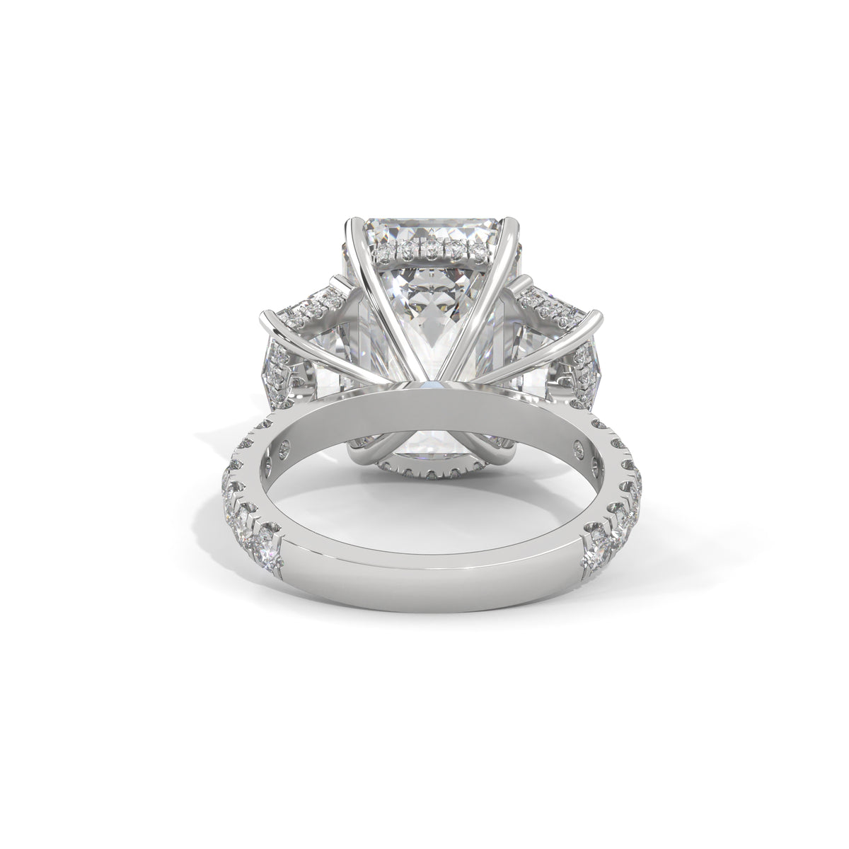 Grand Emerald Trilogy Statement Ring
