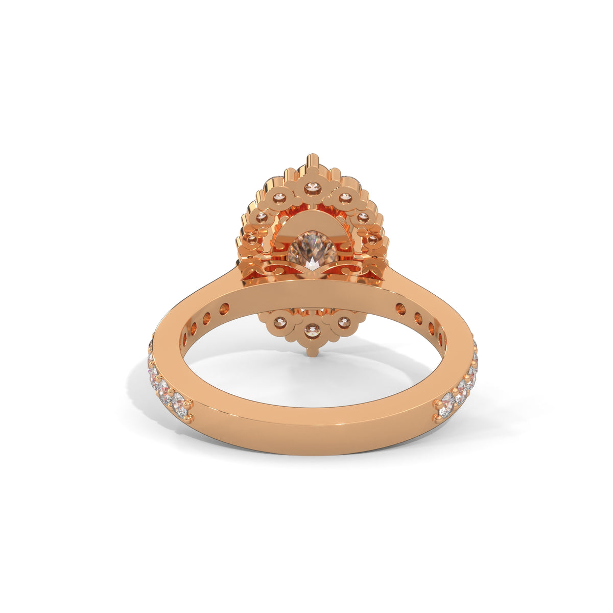 Celestial Bloom Halo Ring