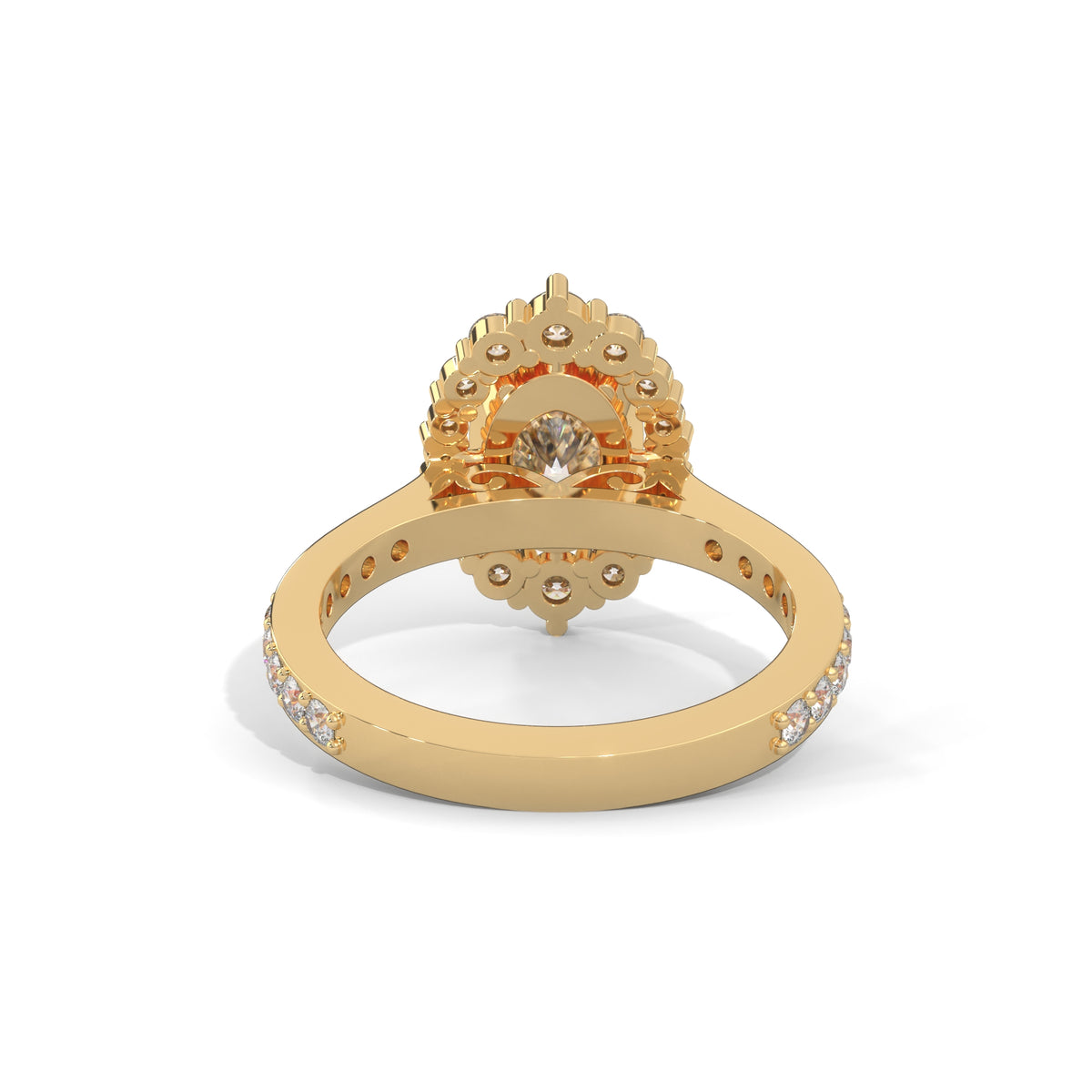Celestial Bloom Halo Ring