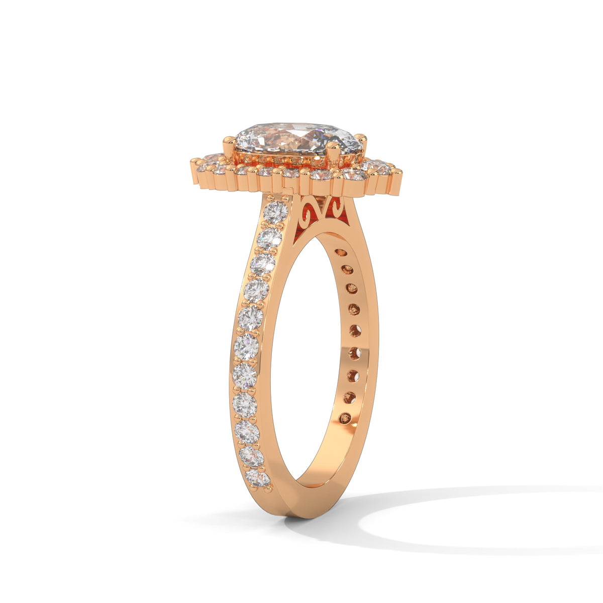 Celestial Bloom Halo Ring