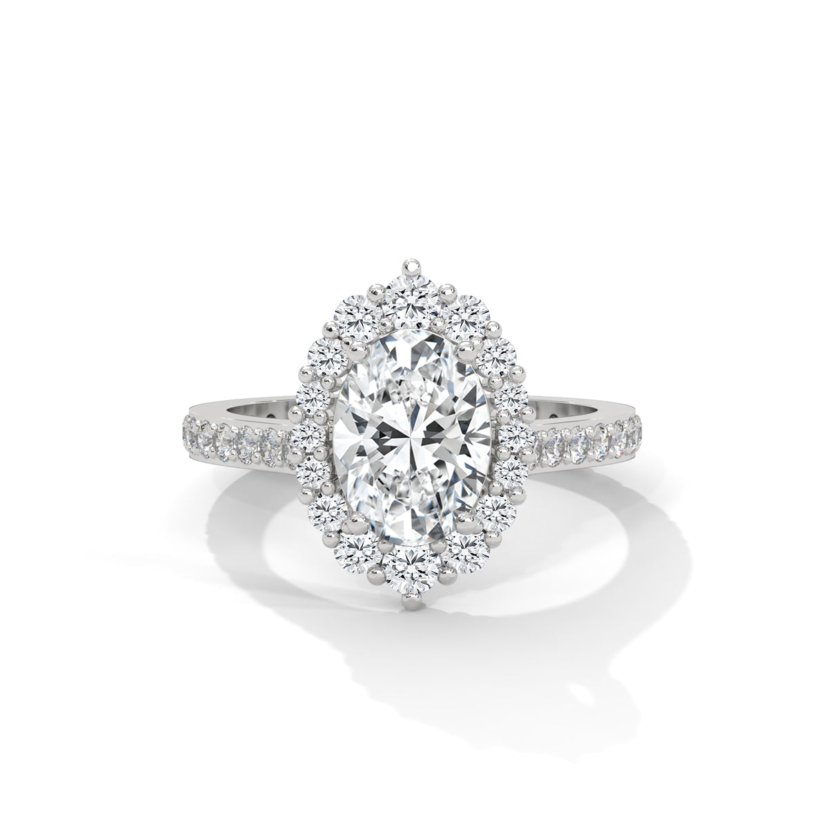 Celestial Bloom Halo Ring