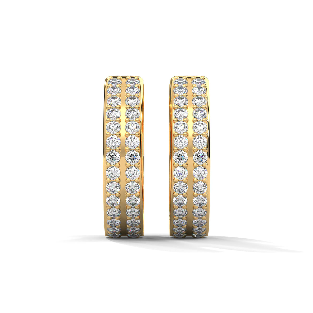 Triple Row Constellation Huggie Earrings
