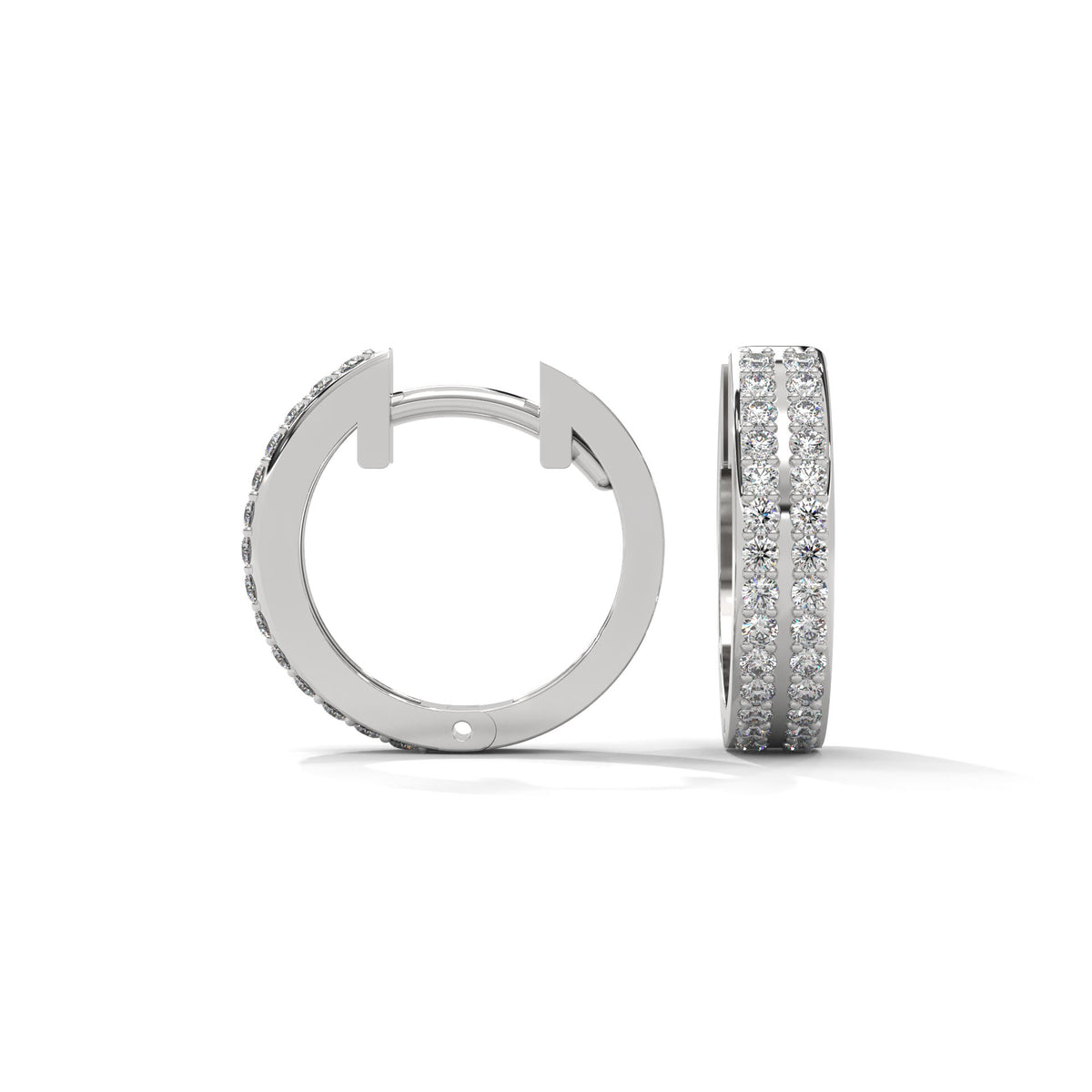 Triple Row Constellation Huggie Earrings