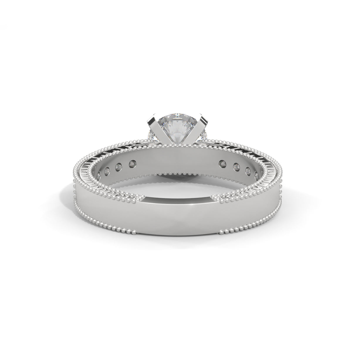 Milgrain Legacy Solitaire Ring
