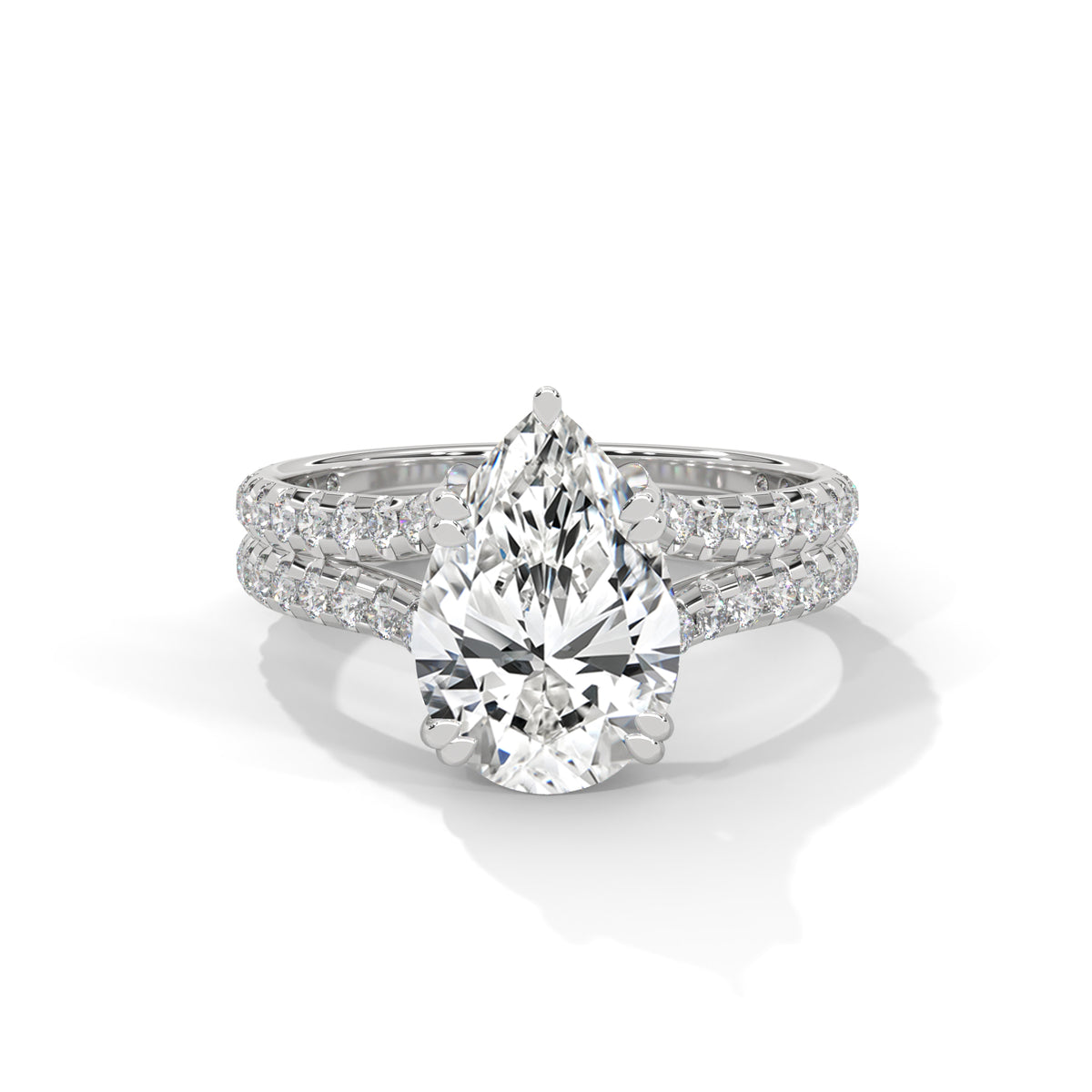 Sovereign Pear Solitaire Ring
