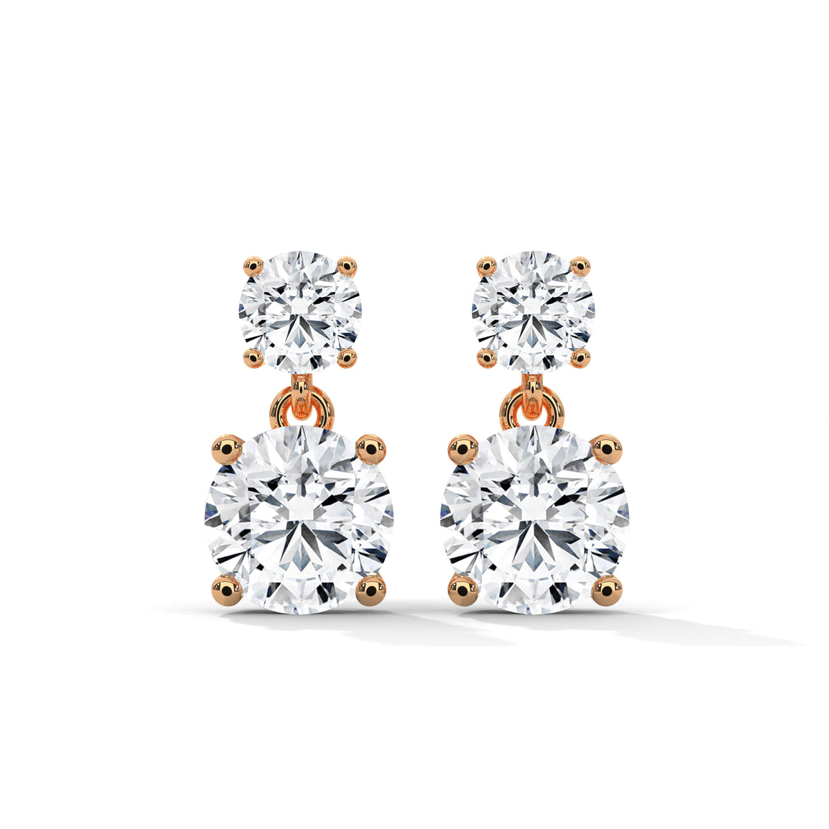 Cascading Brilliance Drop Earrings