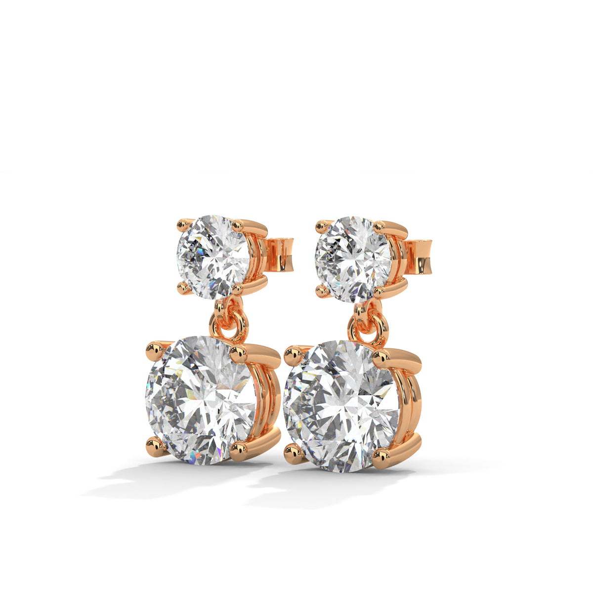 Cascading Brilliance Drop Earrings