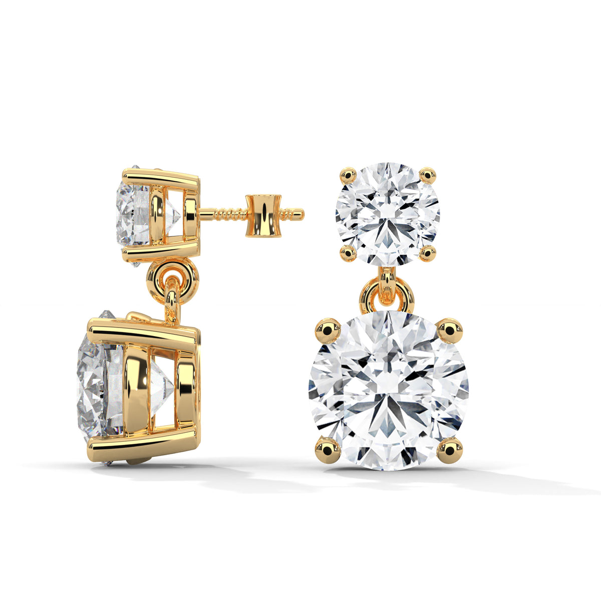 Cascading Brilliance Drop Earrings