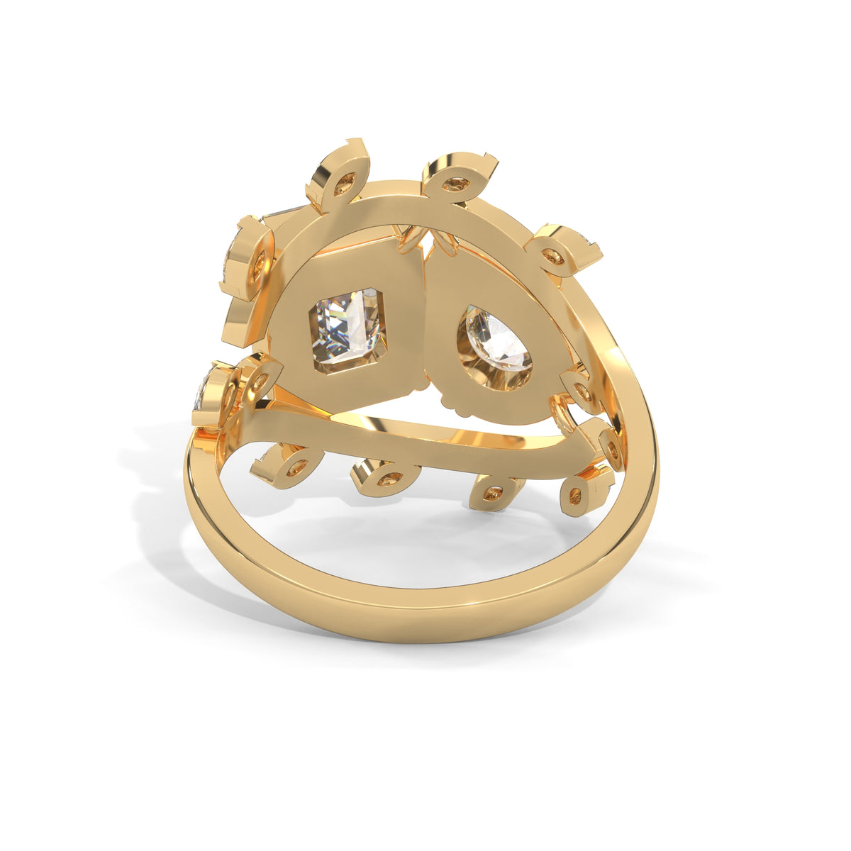 Celestial Bloom Toi et Moi Ring