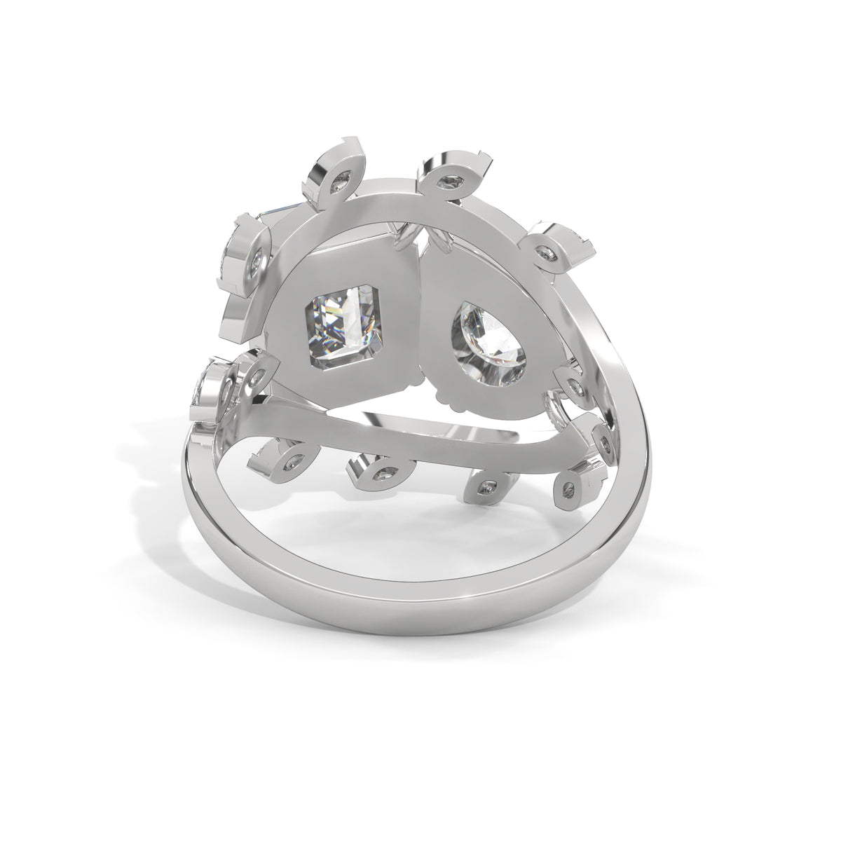 Celestial Bloom Toi et Moi Ring