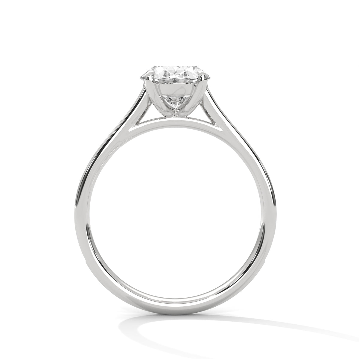 Oval Glow Solitaire Ring