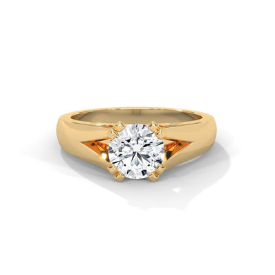 Sovereign Split Solitaire Ring — IGI Certified Diamond Jewellery | My Carat India