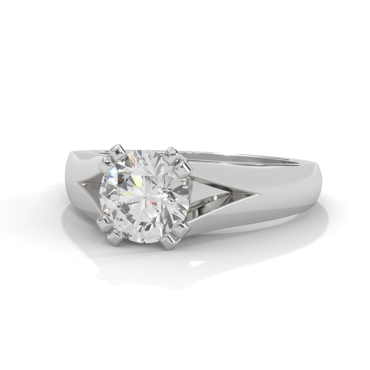 Sovereign Split Solitaire Ring