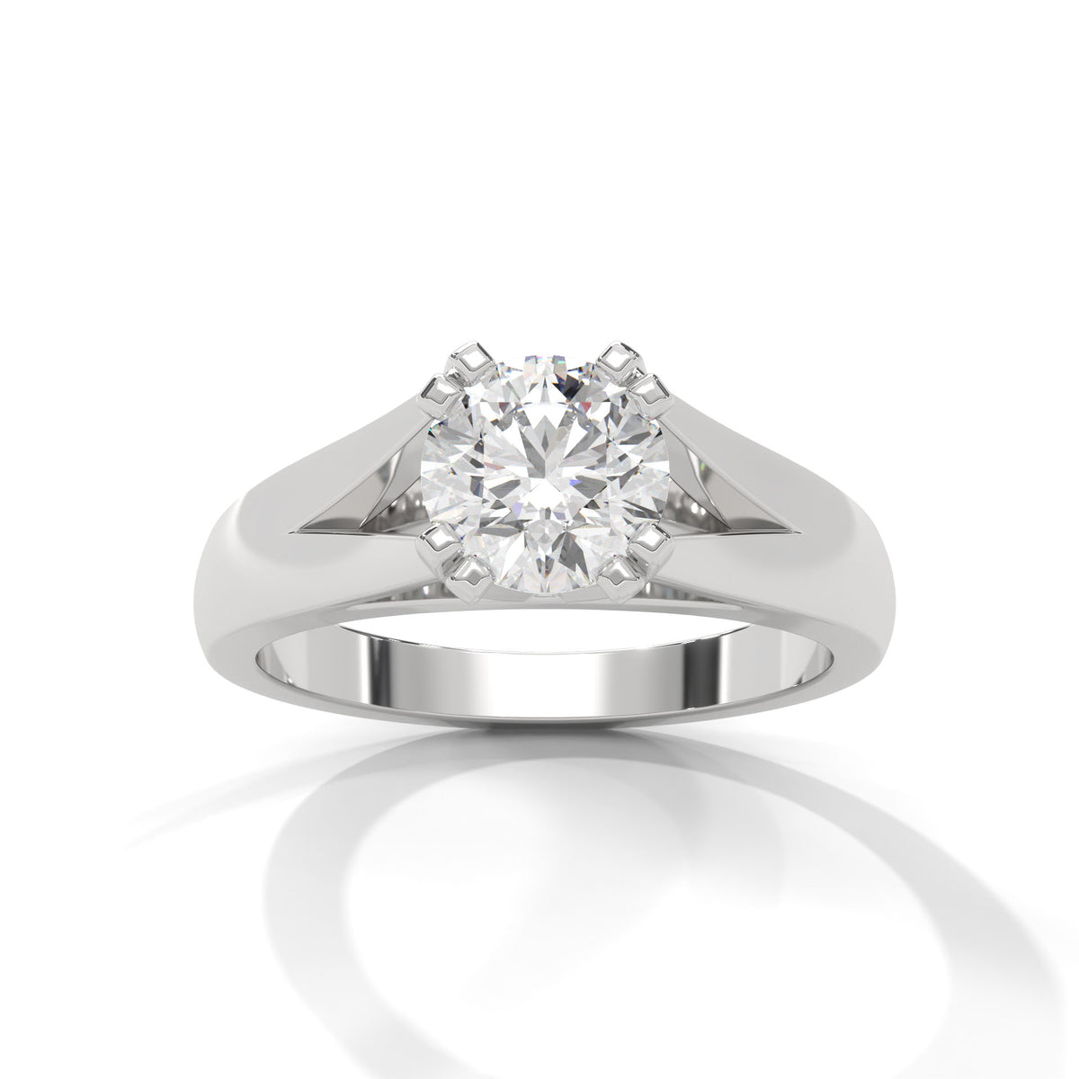 Sovereign Split Solitaire Ring