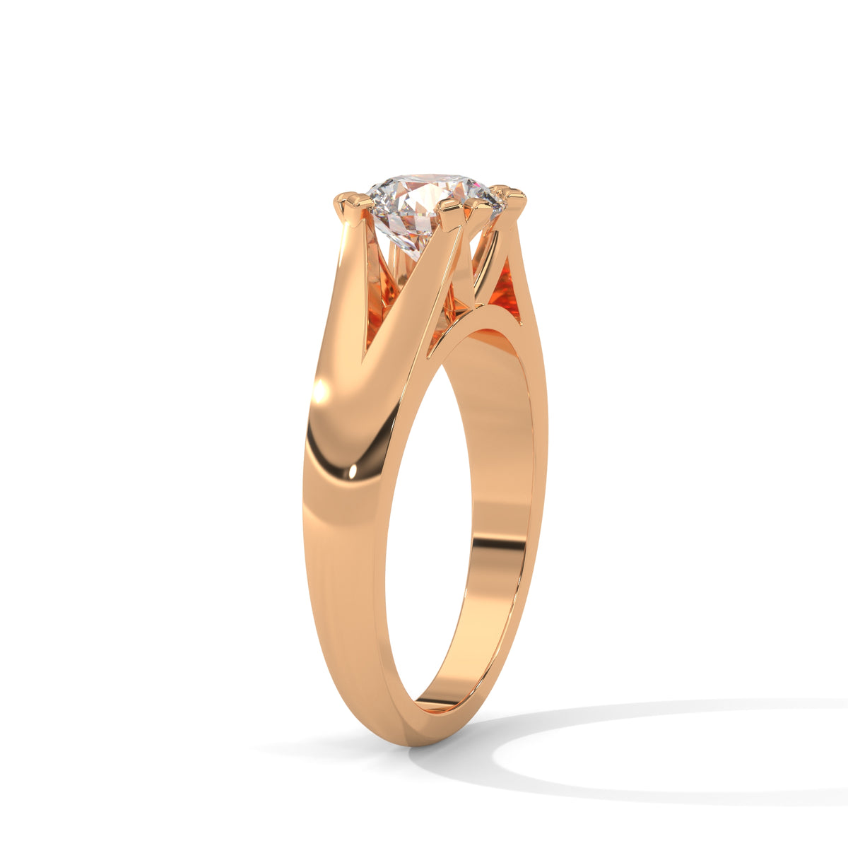 Sovereign Split Solitaire Ring