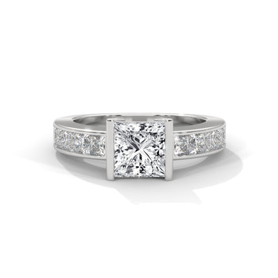 Royal Bar Solitaire Ring — IGI Certified Diamond Jewellery | My Carat India