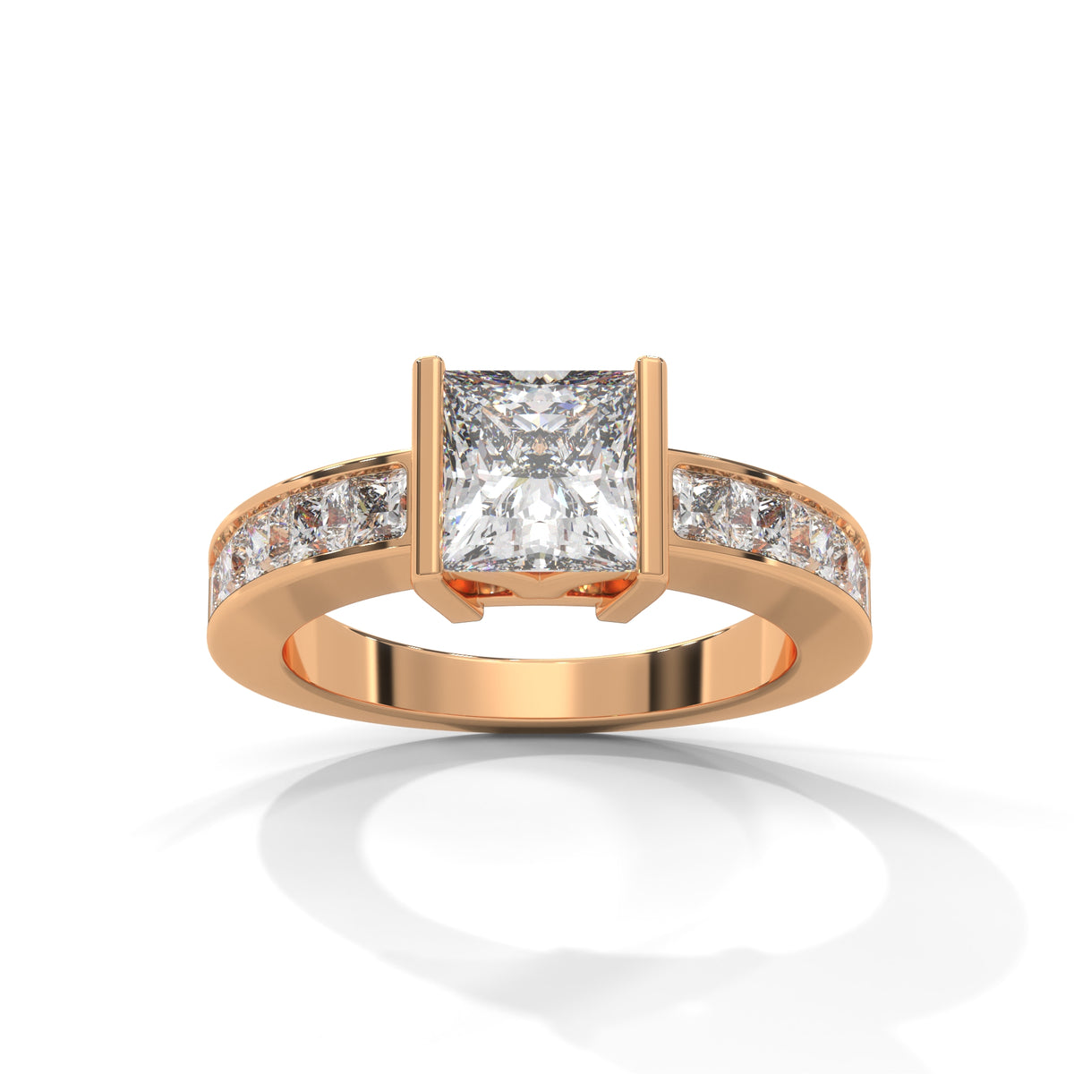 Royal Bar Solitaire Ring