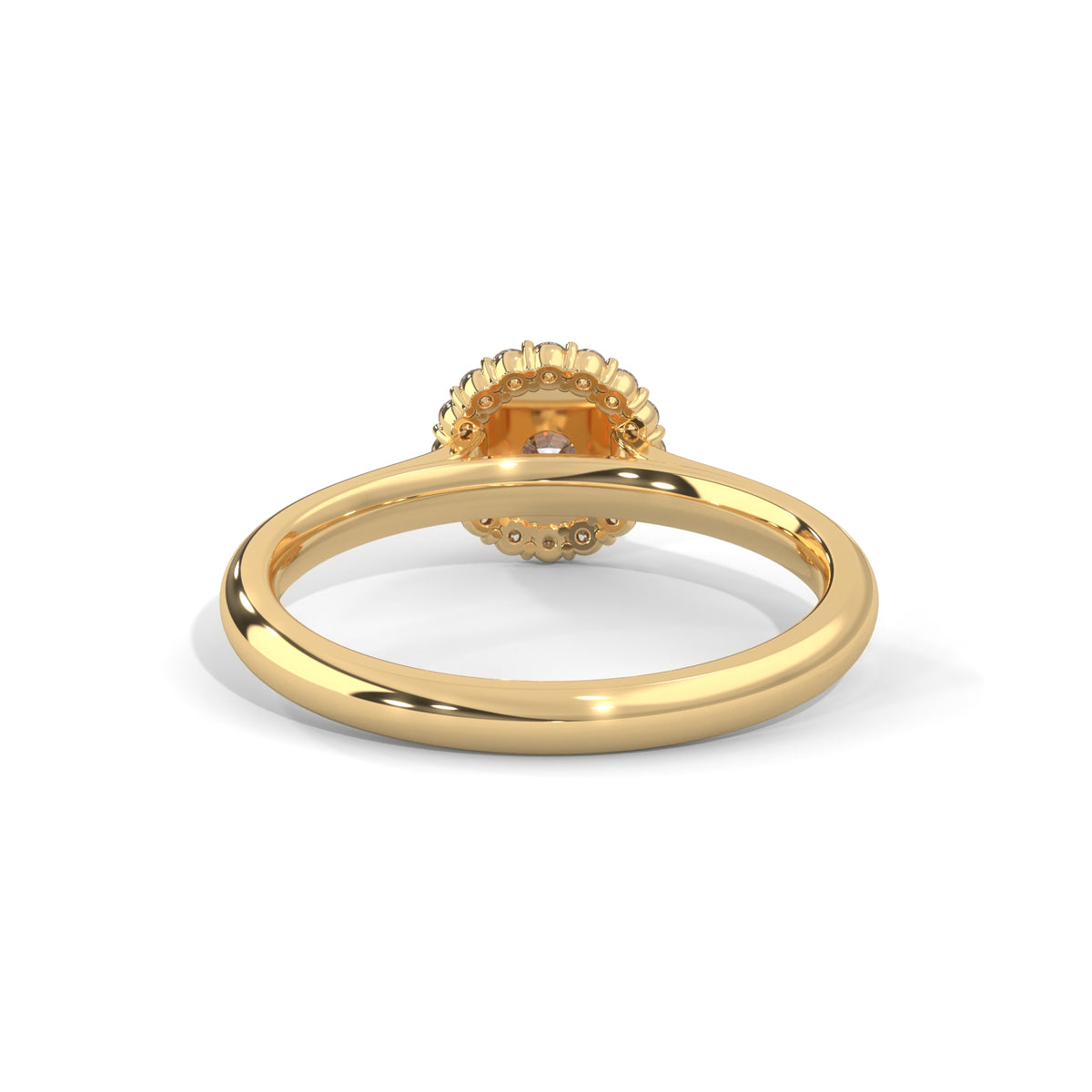 Celestial Halo Solitaire Ring