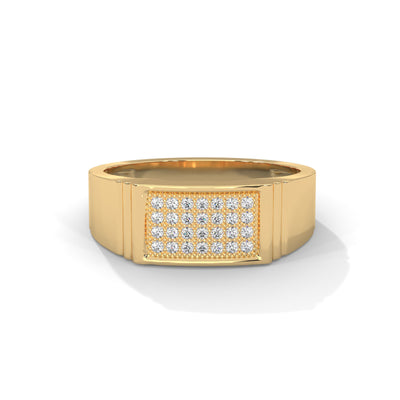 Grid Mosaic Statement Ring — IGI Certified Diamond Jewellery | My Carat India