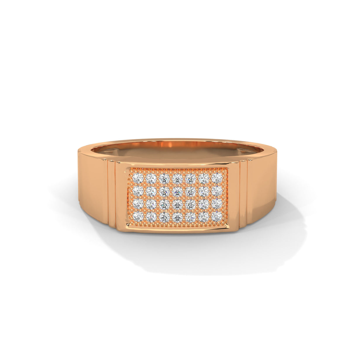 Grid Mosaic Statement Ring