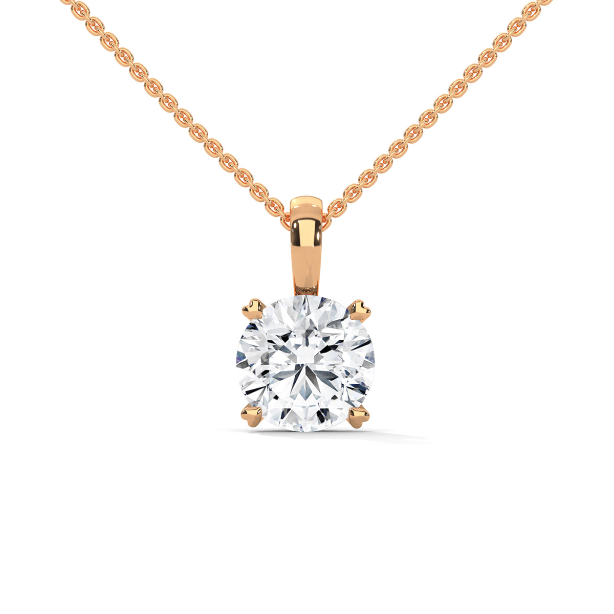 Brilliant Apex Solitaire Pendant