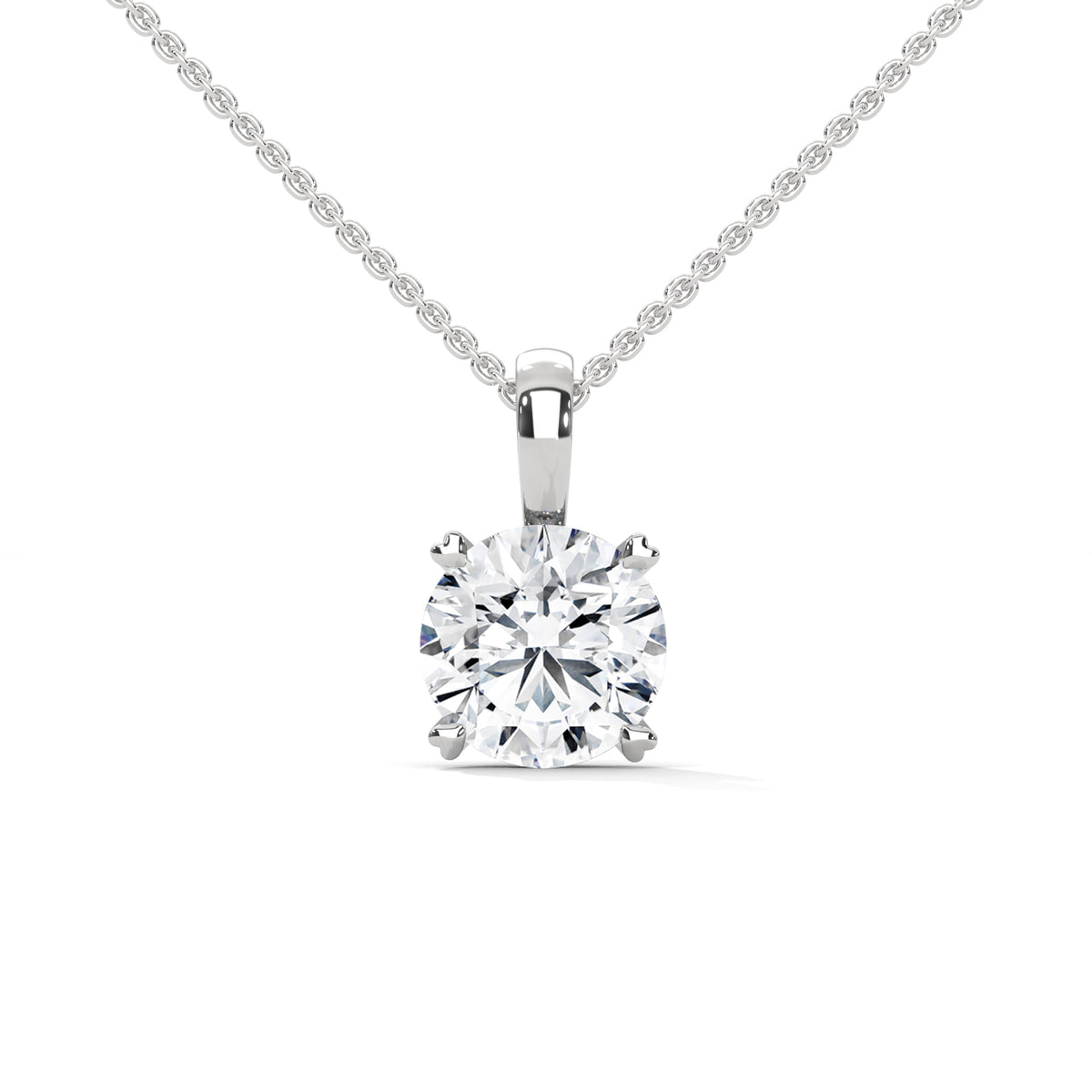 Brilliant Apex Solitaire Pendant