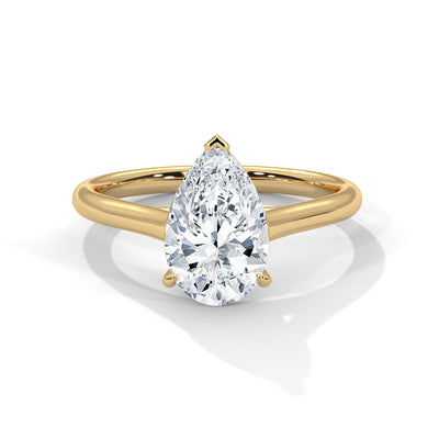 Teardrop Reverie Solitaire Ring — IGI Certified Diamond Jewellery | My Carat India