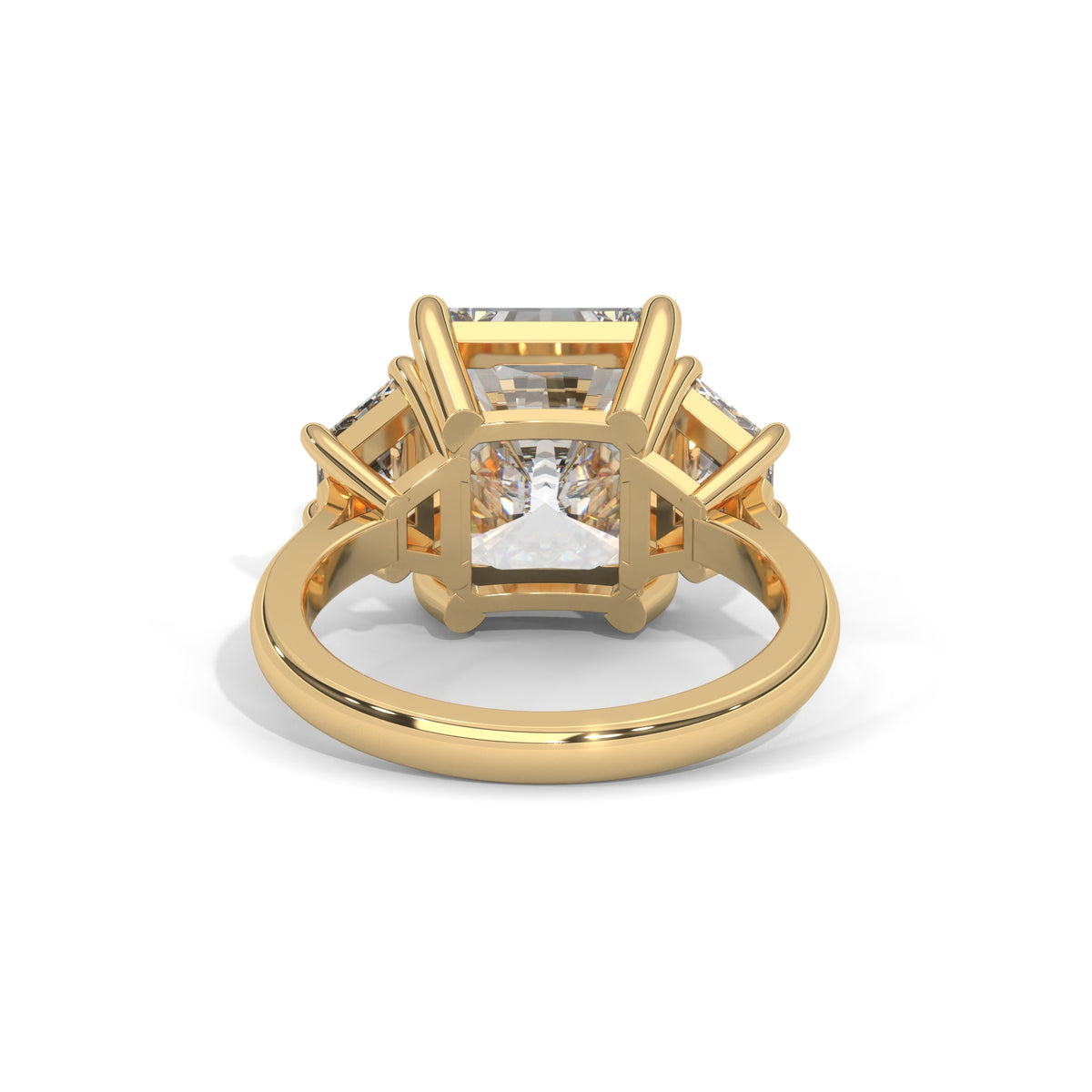 Radiant Sovereign Three-Stone Ring
