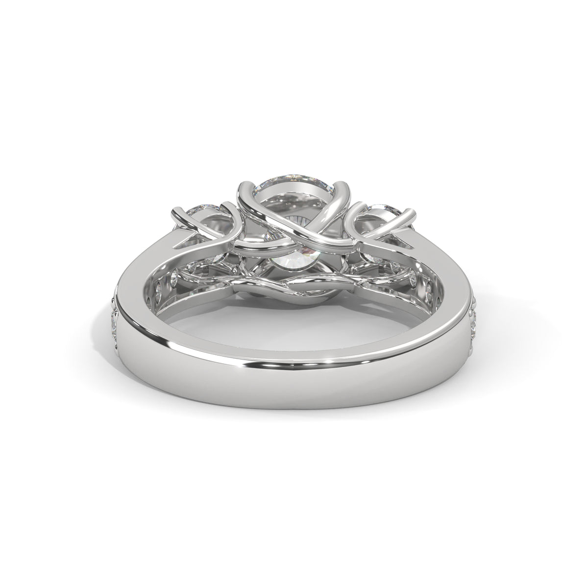 Celestial Trio Solitaire Ring