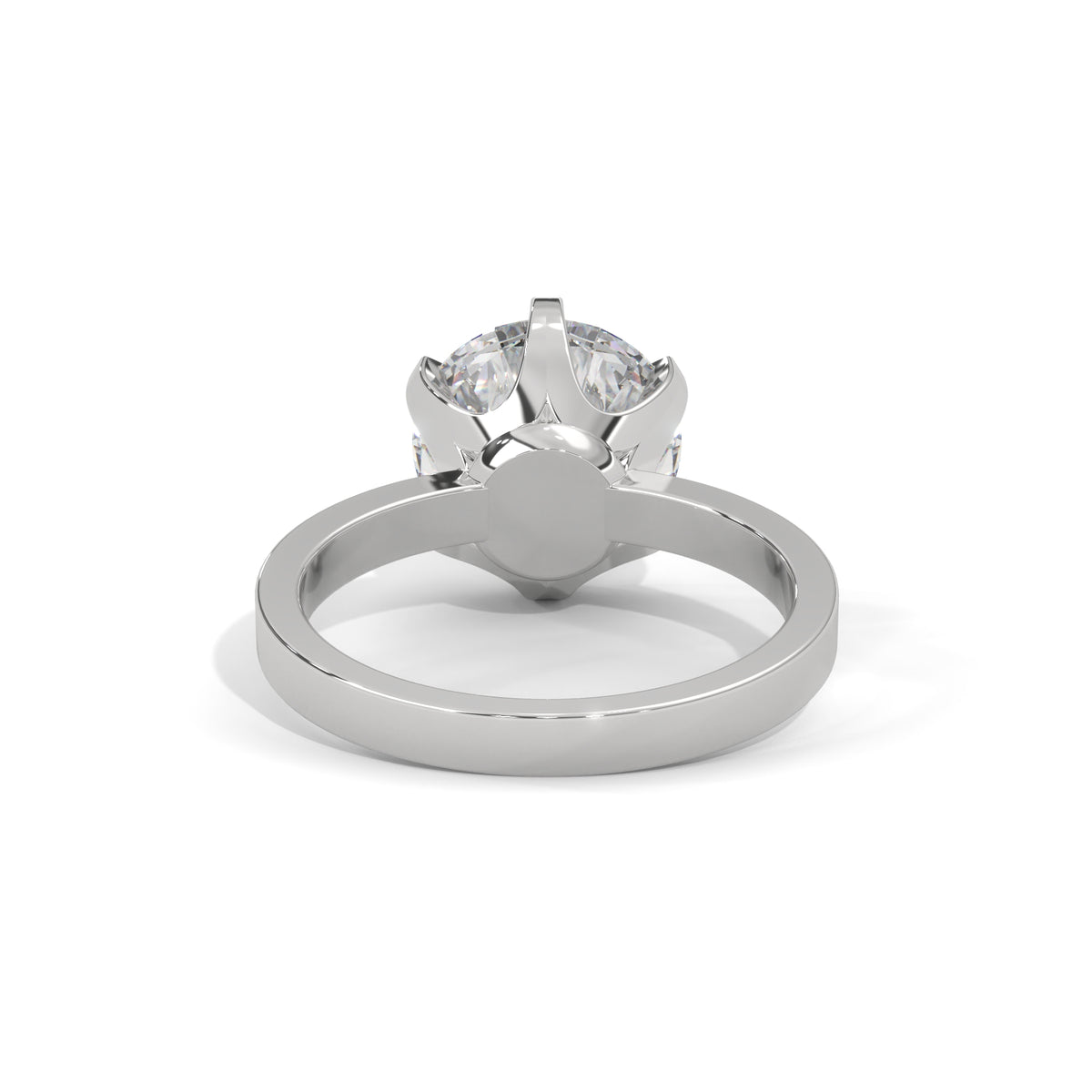Crown Solitaire Engagement Ring
