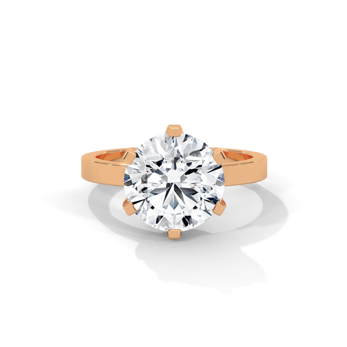 Crown Solitaire Engagement Ring