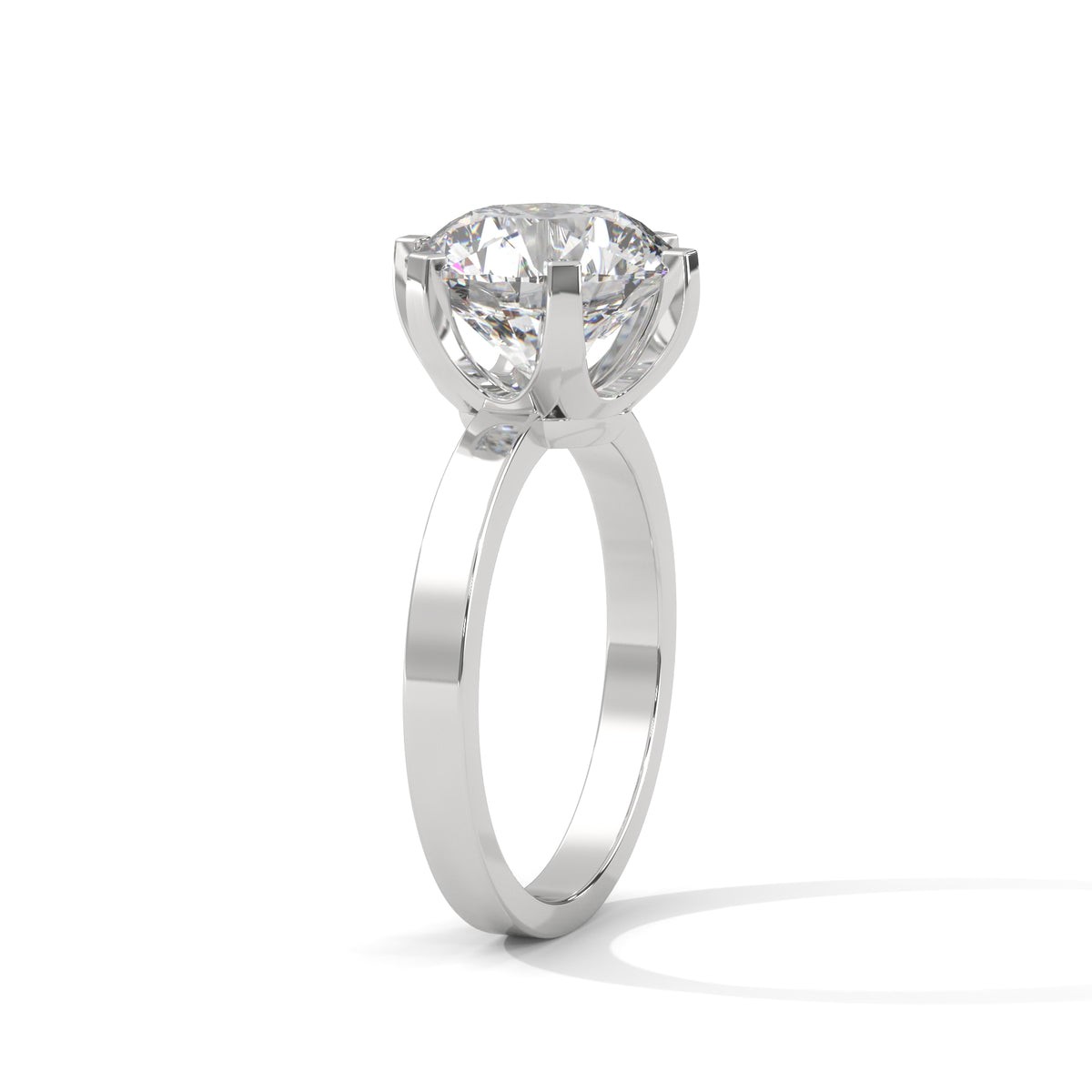 Crown Solitaire Engagement Ring