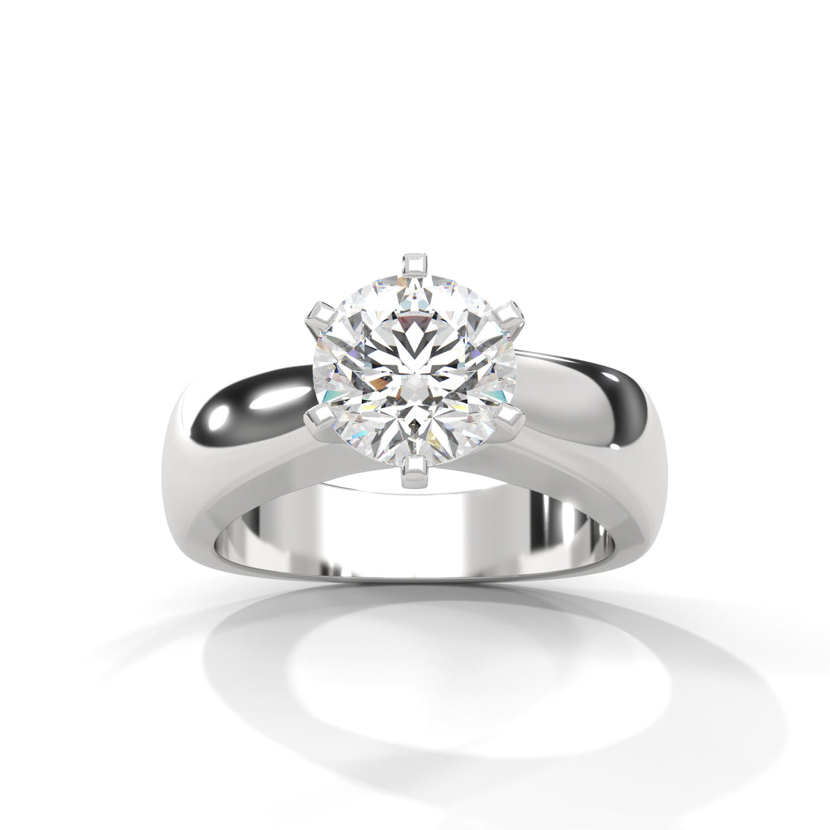 Sovereign Arch Solitaire Ring