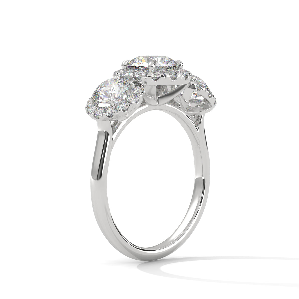 Celestial Trio Halo Ring