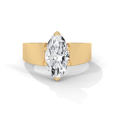 Marquise Embrace Solitaire Ring — IGI Certified Diamond Jewellery | My Carat India