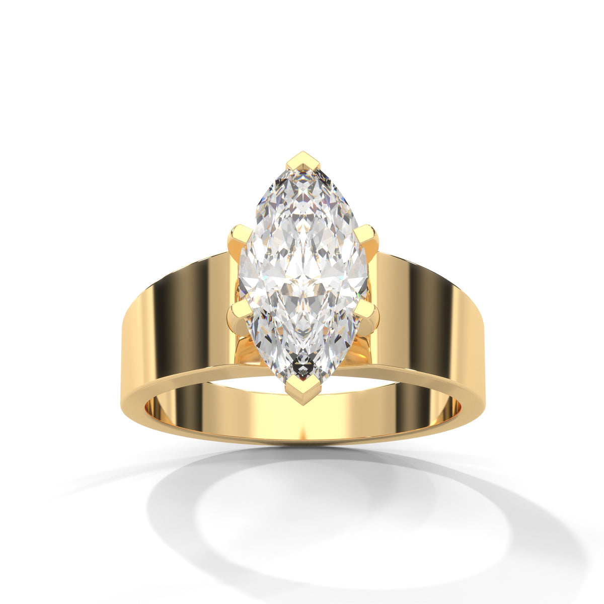 Marquise Embrace Solitaire Ring