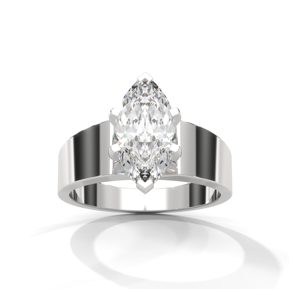 Marquise Embrace Solitaire Ring