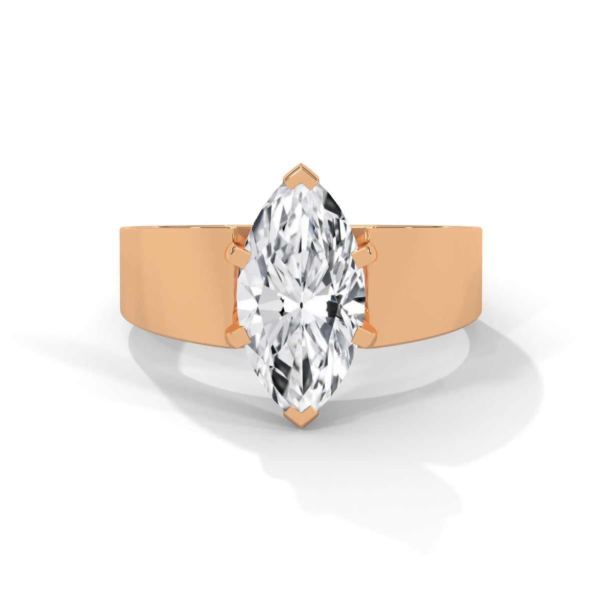 Marquise Embrace Solitaire Ring