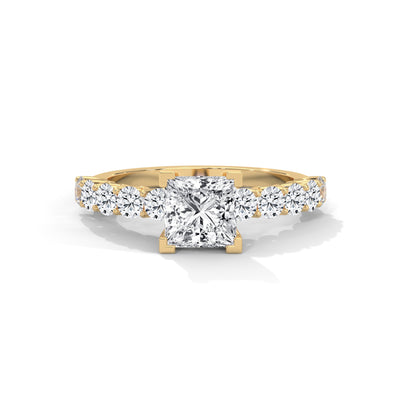 Royal Court Princess Solitaire Ring — IGI Certified Diamond Jewellery | My Carat India