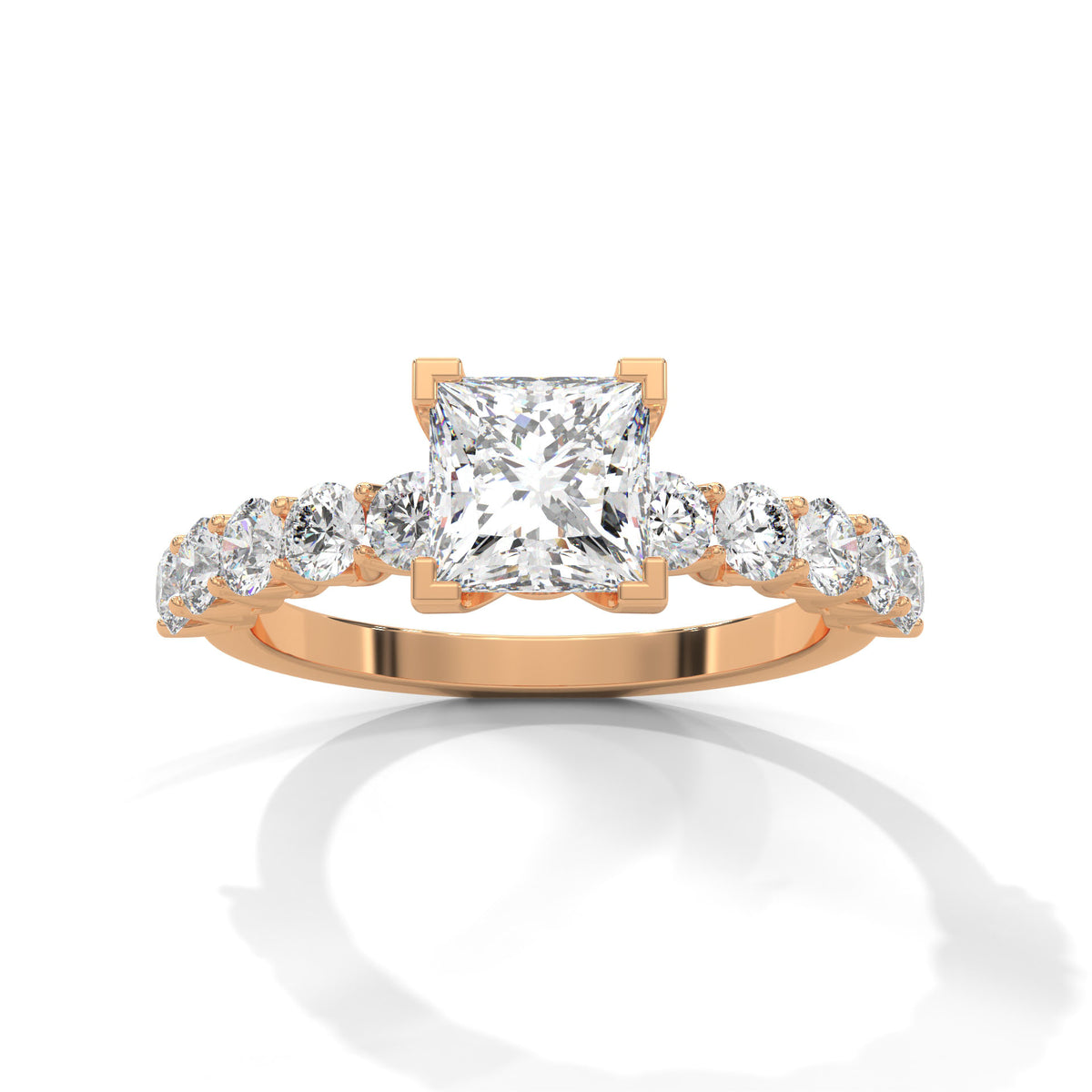 Royal Court Princess Solitaire Ring