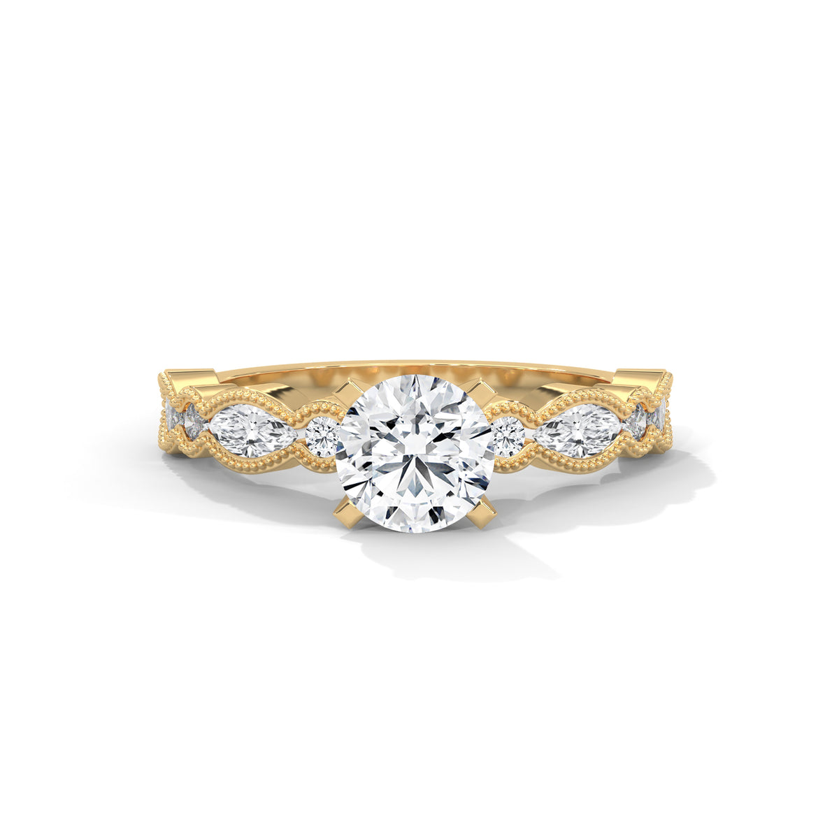 Marquise Bloom Solitaire Ring