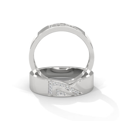 Chevron Wave Diamond Ring — IGI Certified Diamond Jewellery | My Carat India