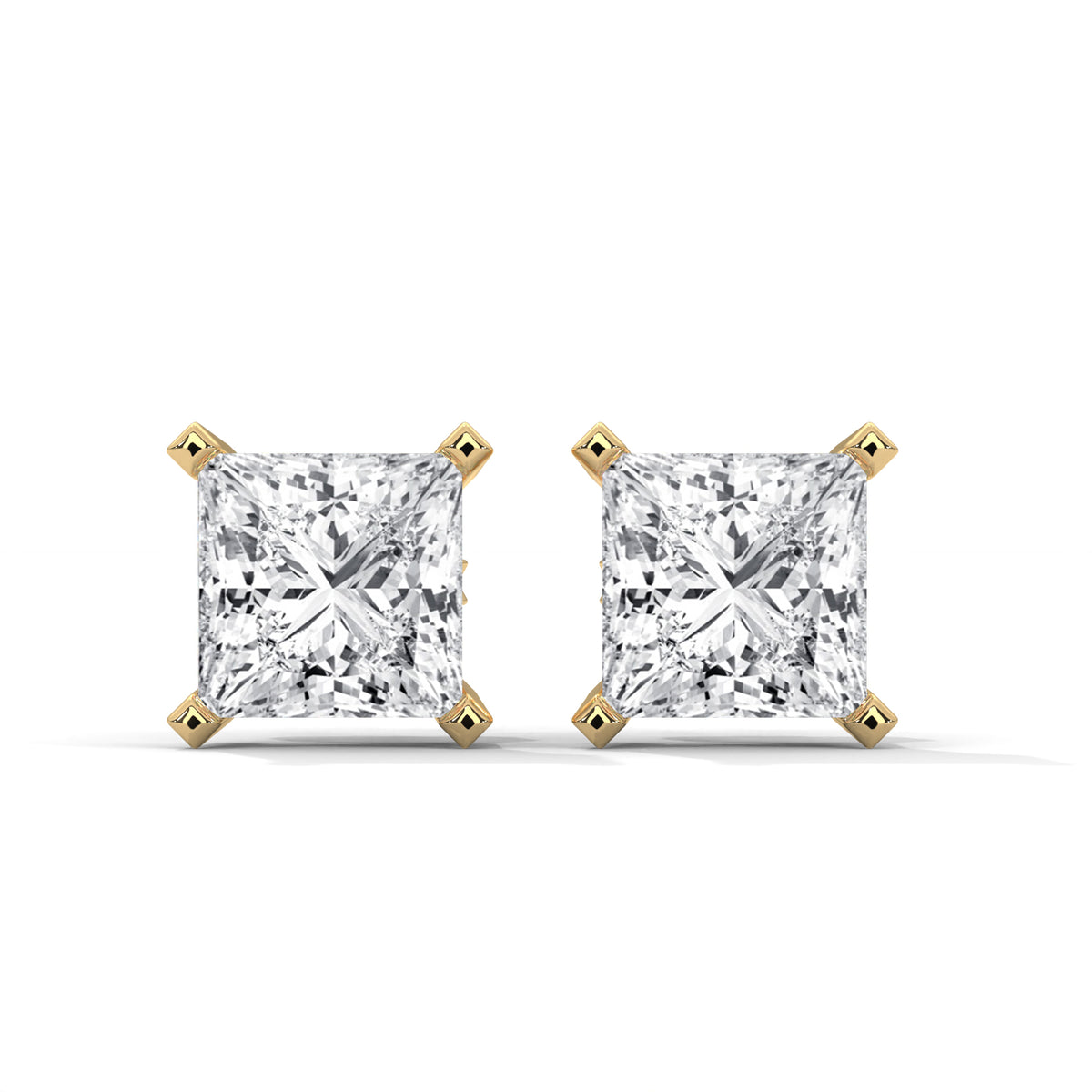 Sovereign Princess Solitaire Earrings