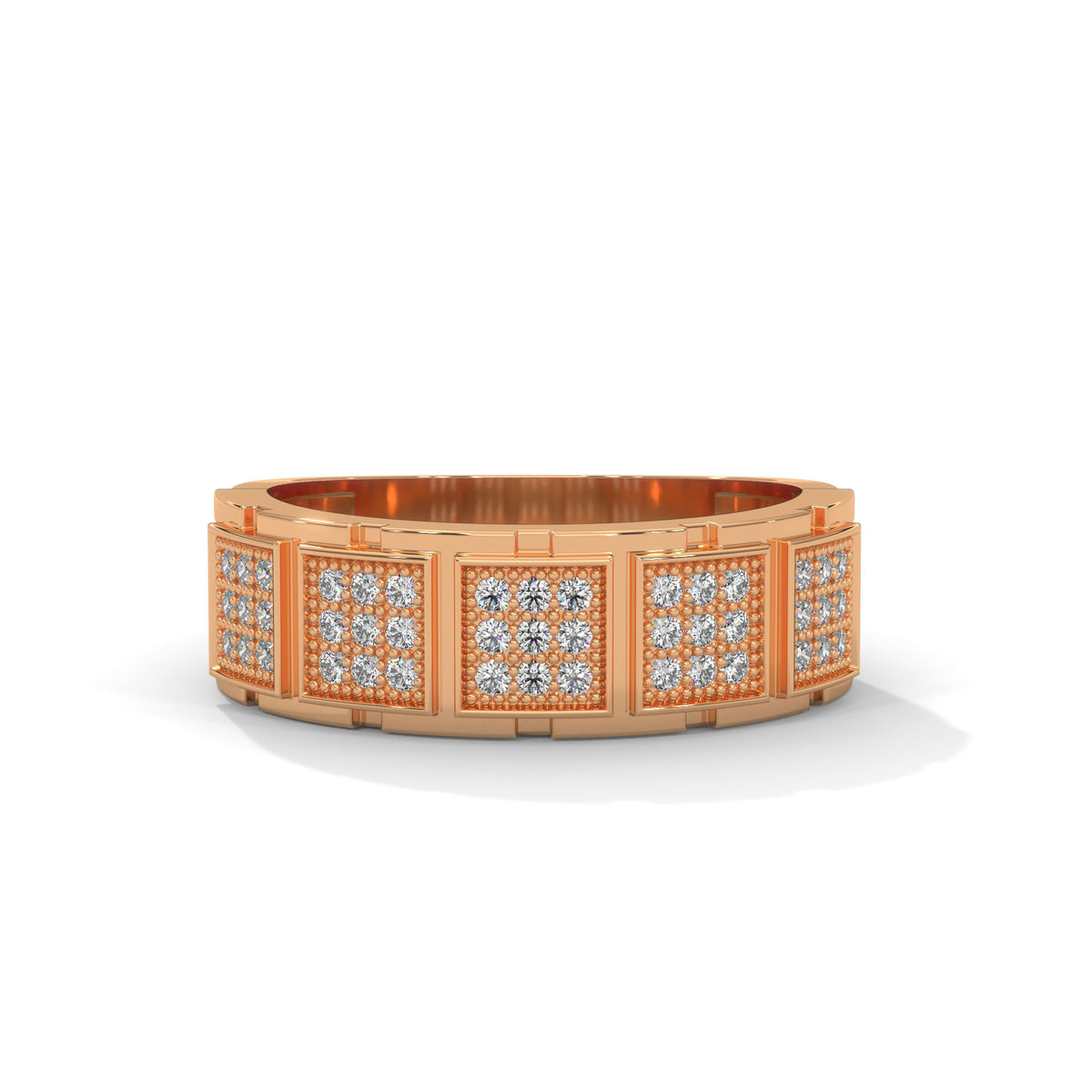 Gridlock Pavé Statement Ring