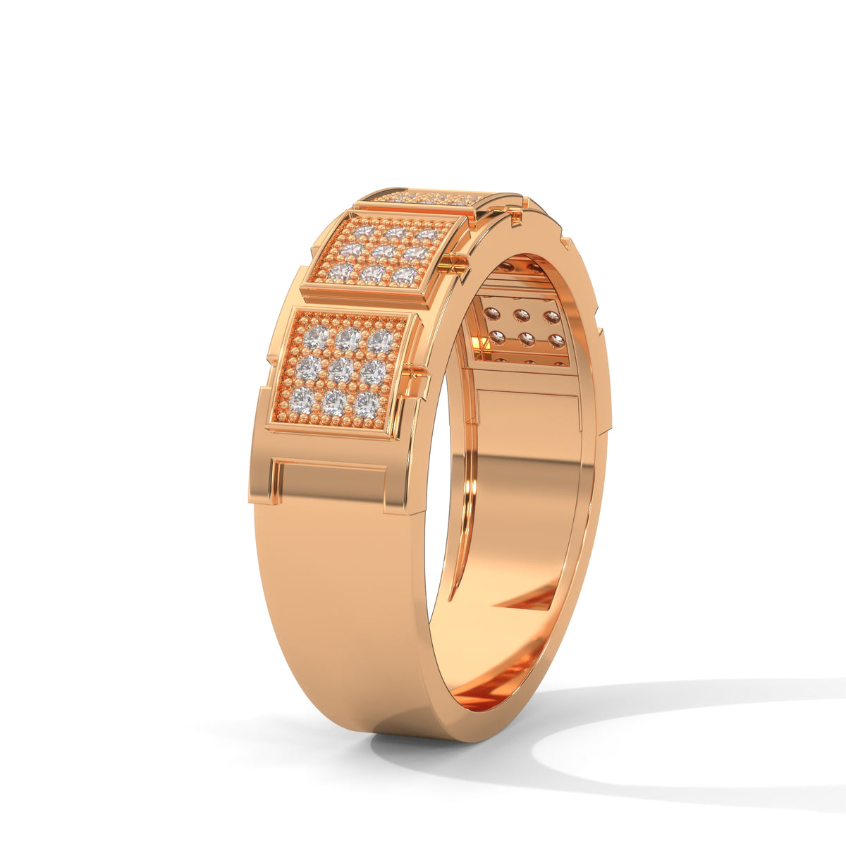 Gridlock Pavé Statement Ring