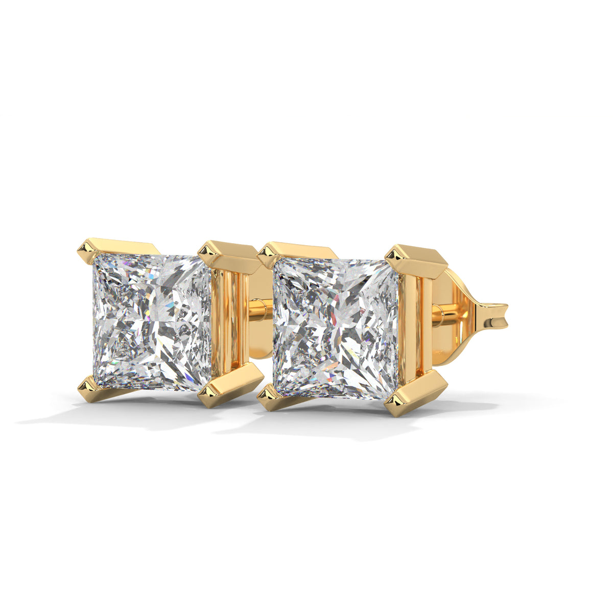 Sovereign Princess Solitaire Earrings