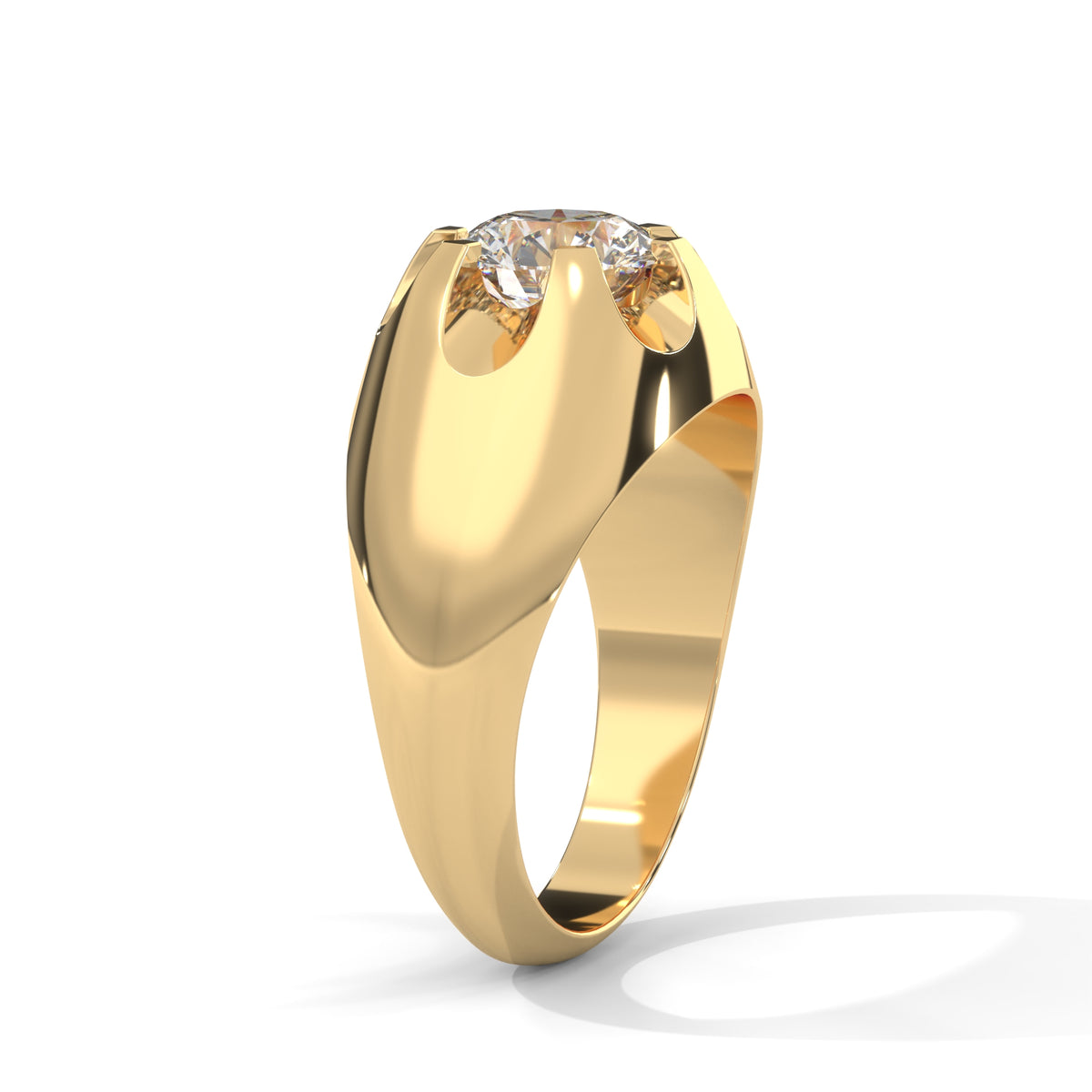 Solar Flare Solitaire Ring