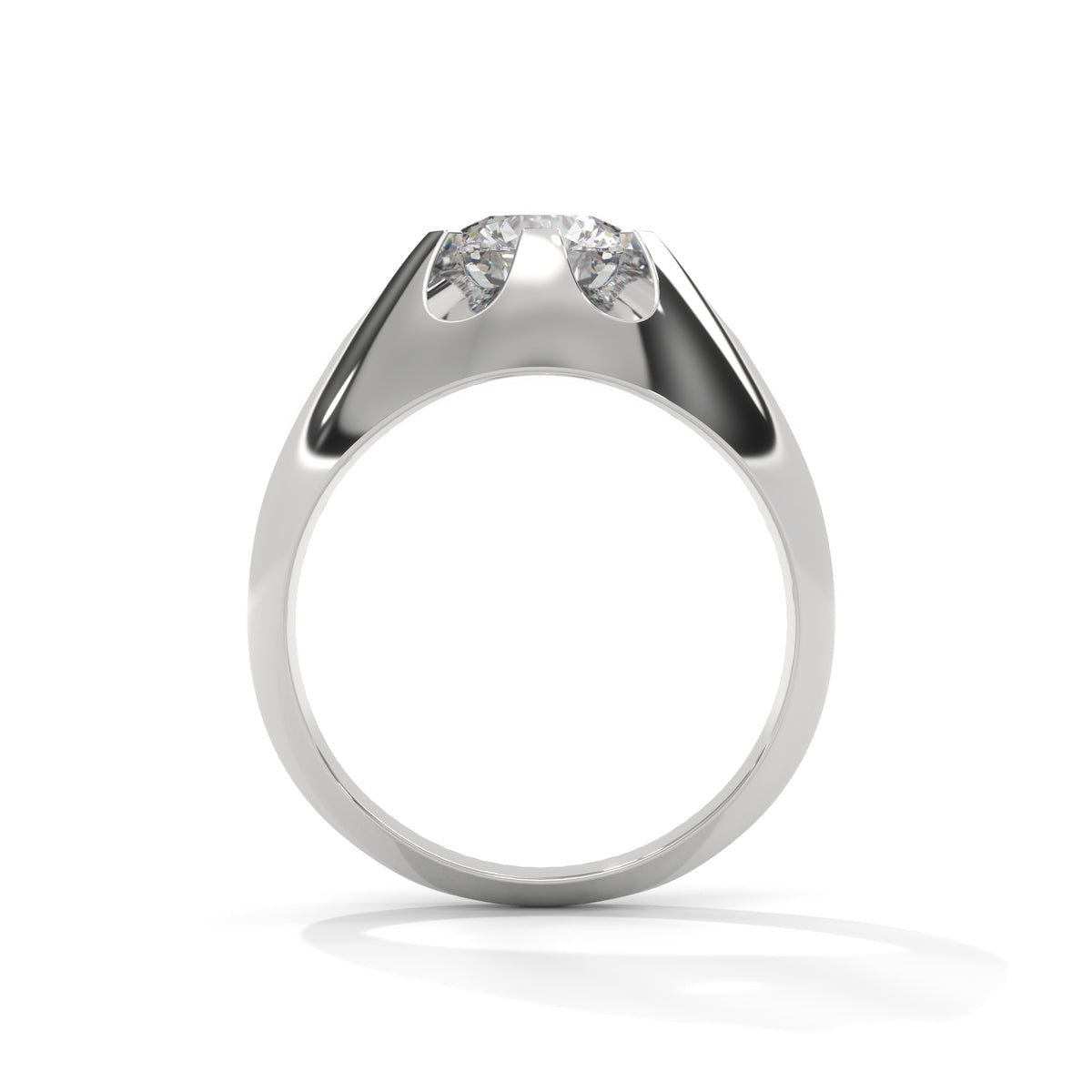 Solar Flare Solitaire Ring