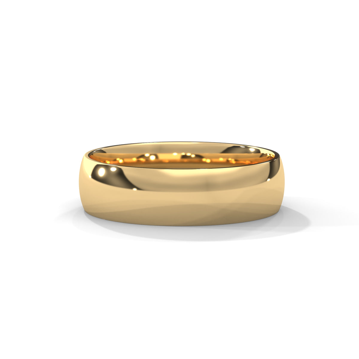 Polished Arc Classic Band Ring
